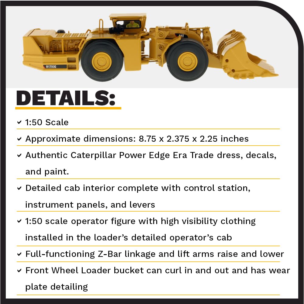 Diecast Masters Caterpillar R1700G Carregadeira de Mineração